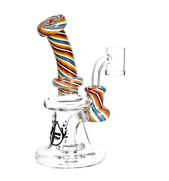 Pulsar 6” Retro Stripe Swirl Dab Rig