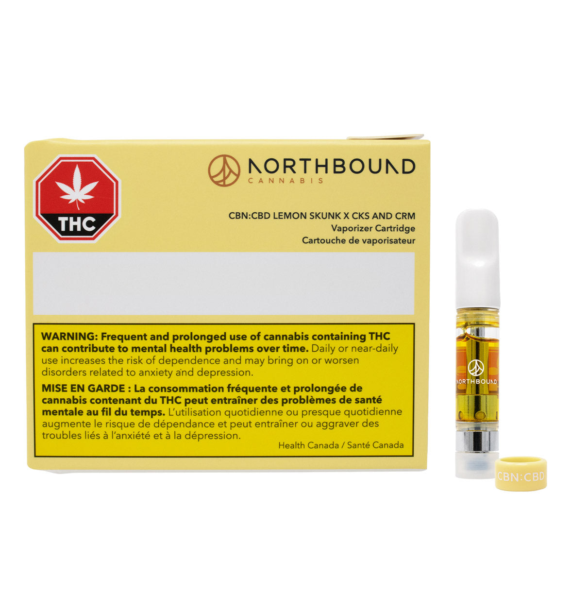 CBN: CBD Lemon Skunk x CKS & CRM 510 Vape Cartridge | Aurora